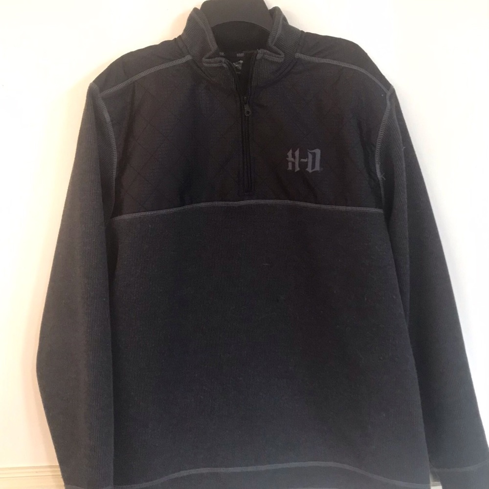Harley Davidson tall neck zipper sweater